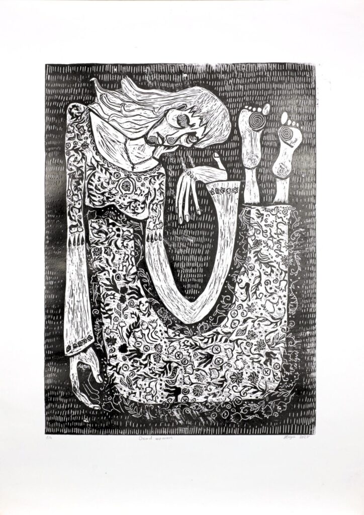 Obrázek díla Mrtvá žena od Vanda Hurychová