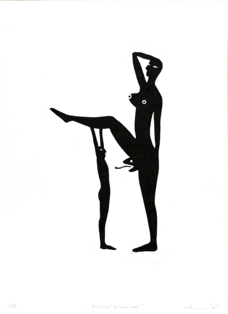 Obrázek díla Intimní rozhovor od Zdenka Hušková