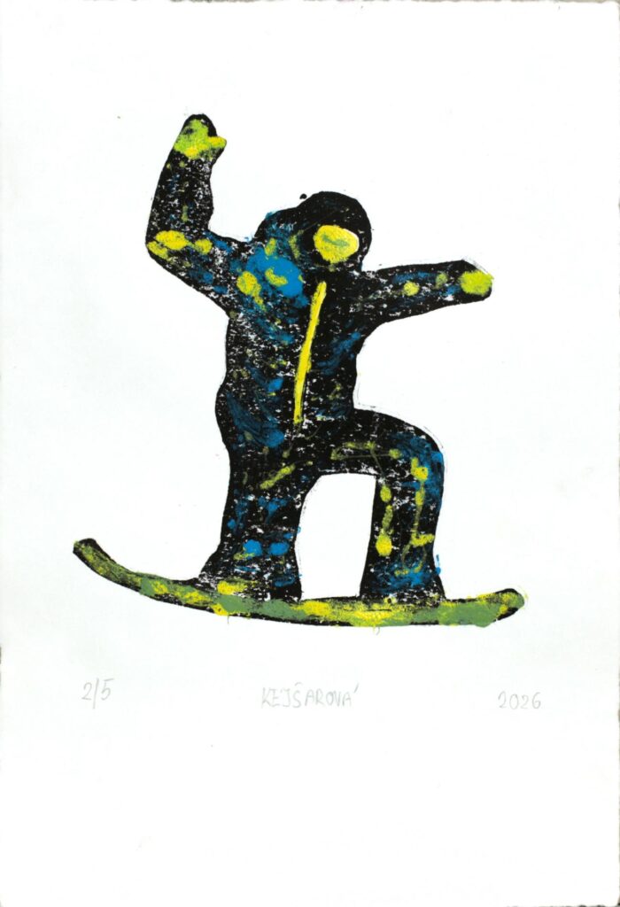 Obrázek díla Snowboardista od Lucie Kejšarová