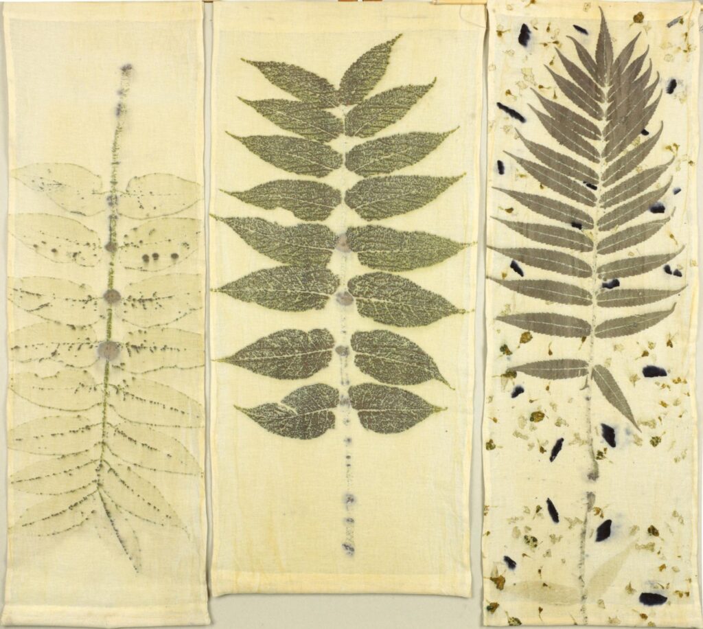 Obrázek díla Triptych Otisky listů od Markéta Kotková