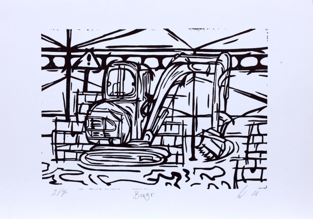 Obrázek díla Bagr od Kateřina Kunická