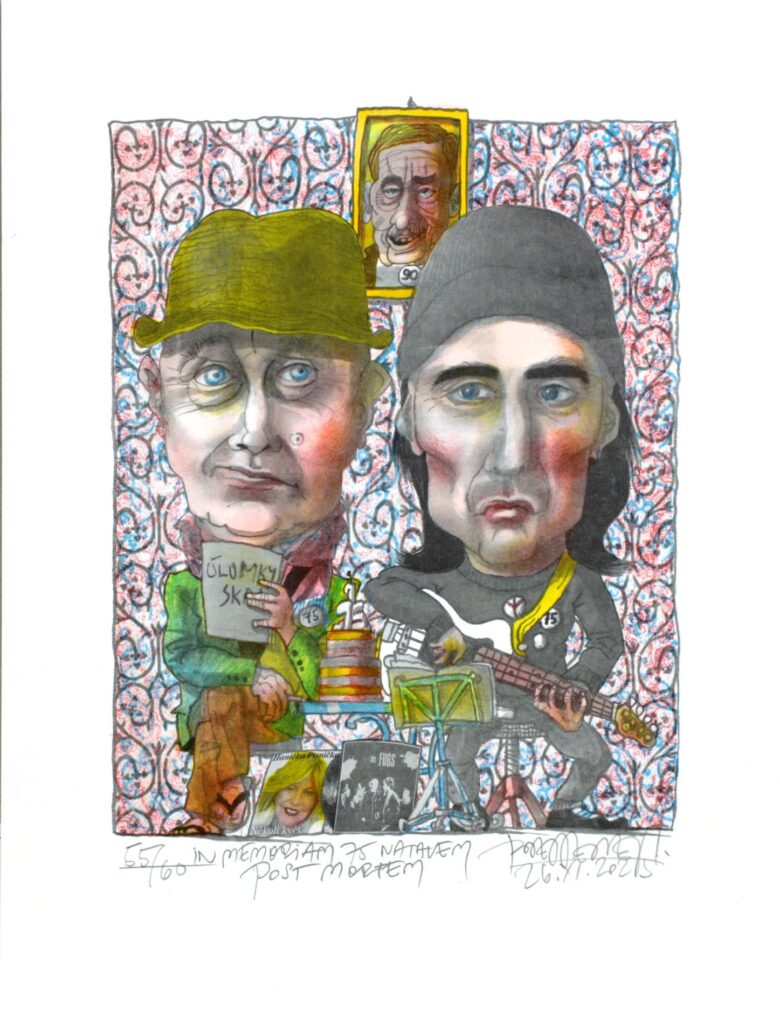 Obrázek díla In Memoriam 75 (Pavel Zajíček a Mejla Hlavsa; + 90 Václav Havel) od Pavel Beneš
