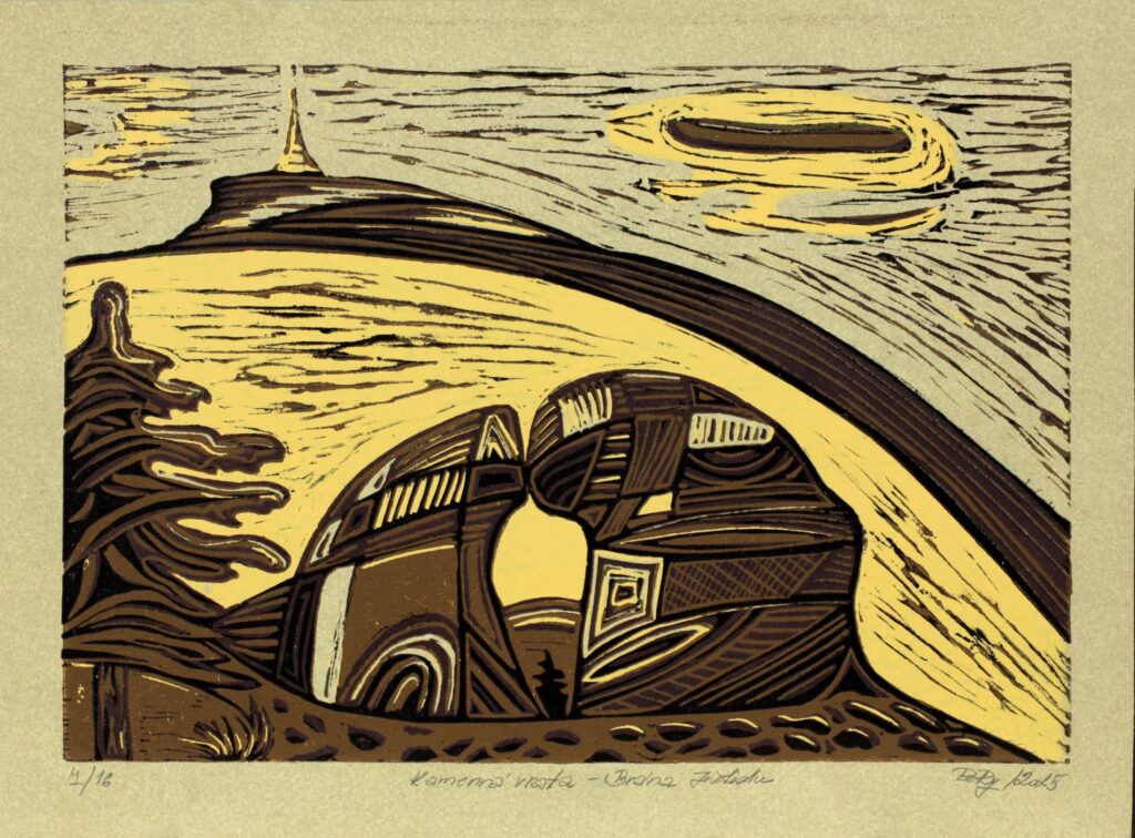 Obrázek díla Kamenná brána k Ještědu od Petra Rydvalová