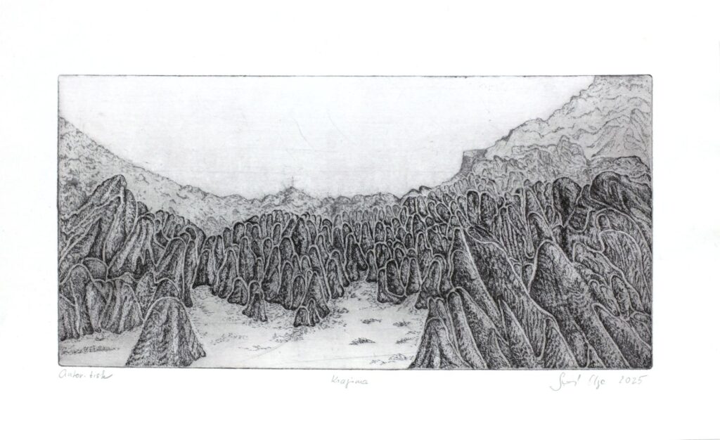 Obrázek díla Krajina od Olga Srpová