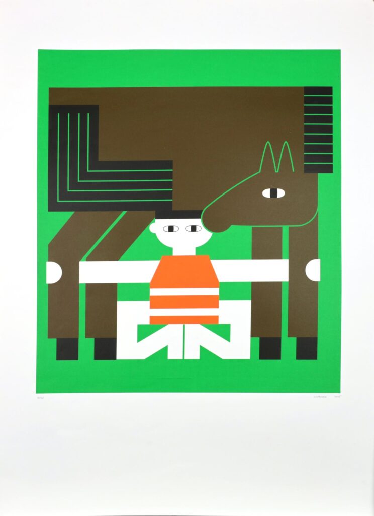 Obrázek díla Chlapec a kůň od Sára Szyndler