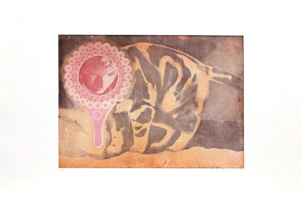 Obrázek díla DIPTYCH Emilka/Kočka, Kočka/Emilka od Anežka Škorpilová