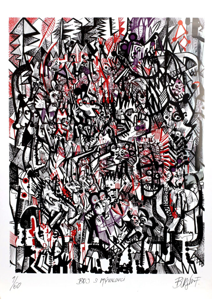 Obrázek díla Boj s mývalovci od Filip Buryán