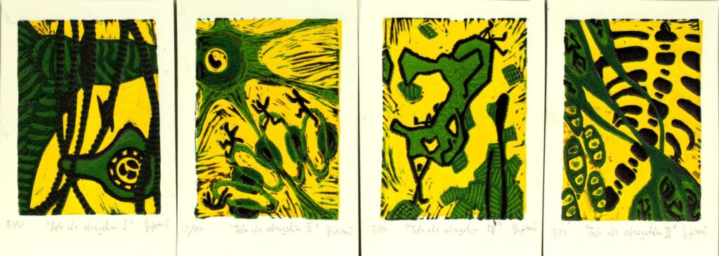 Obrázek díla Telo ako ekosystém (I,III,III a IV) od Nathan Vojsovič