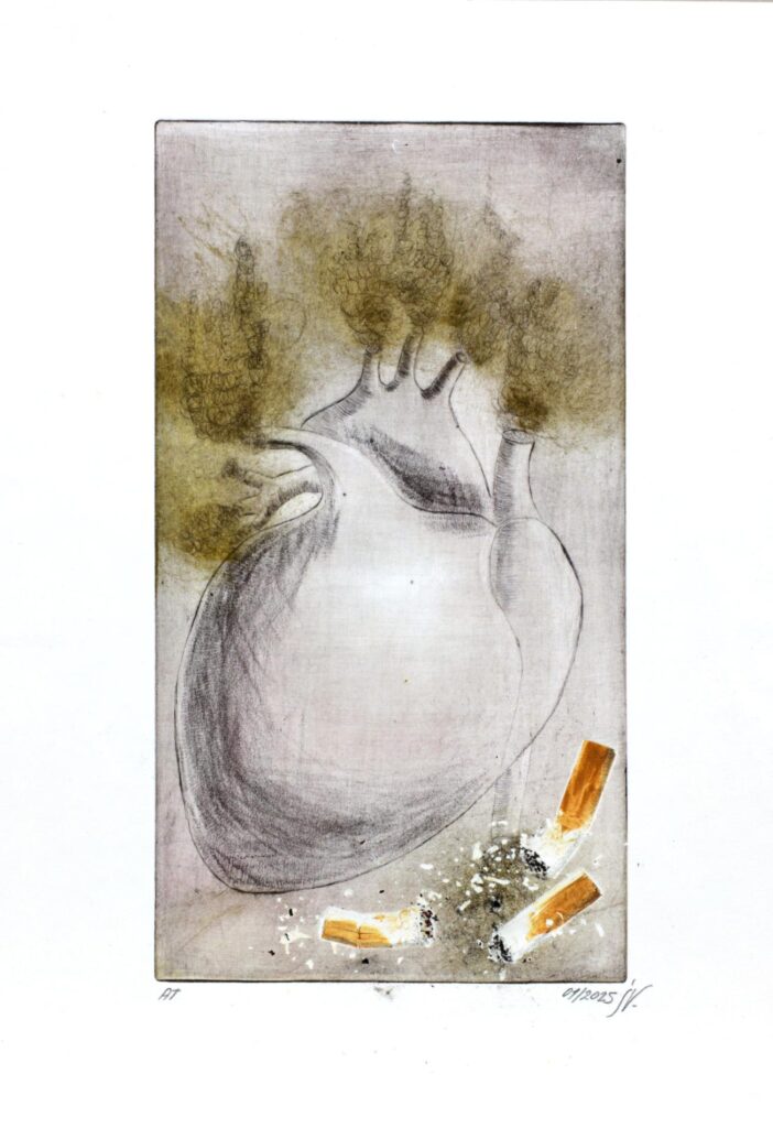 Obrázek díla Dýmající srdce od Šárka Vrátná